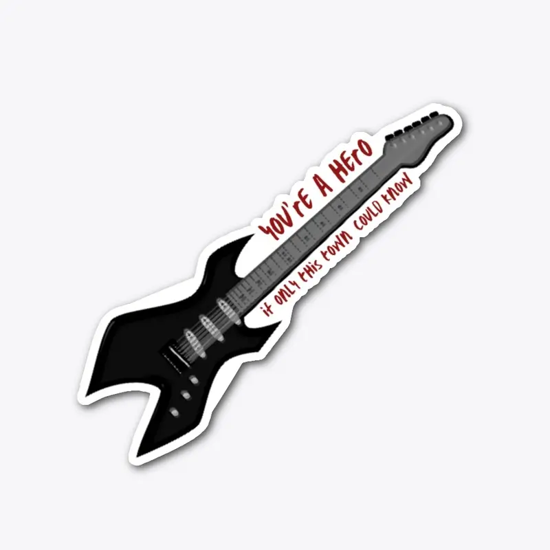 Eddie's Song guitar sticker