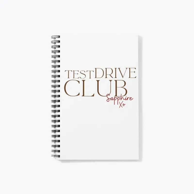 Test Drive Club notebook