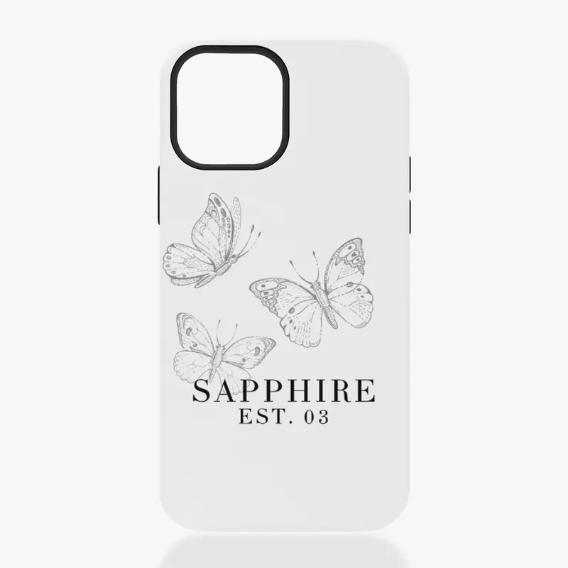 SAPPHIRE butterflies phone case