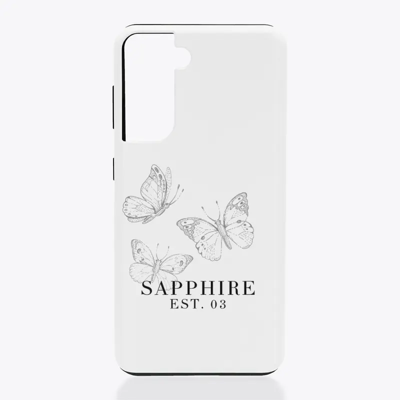 SAPPHIRE butterflies phone case