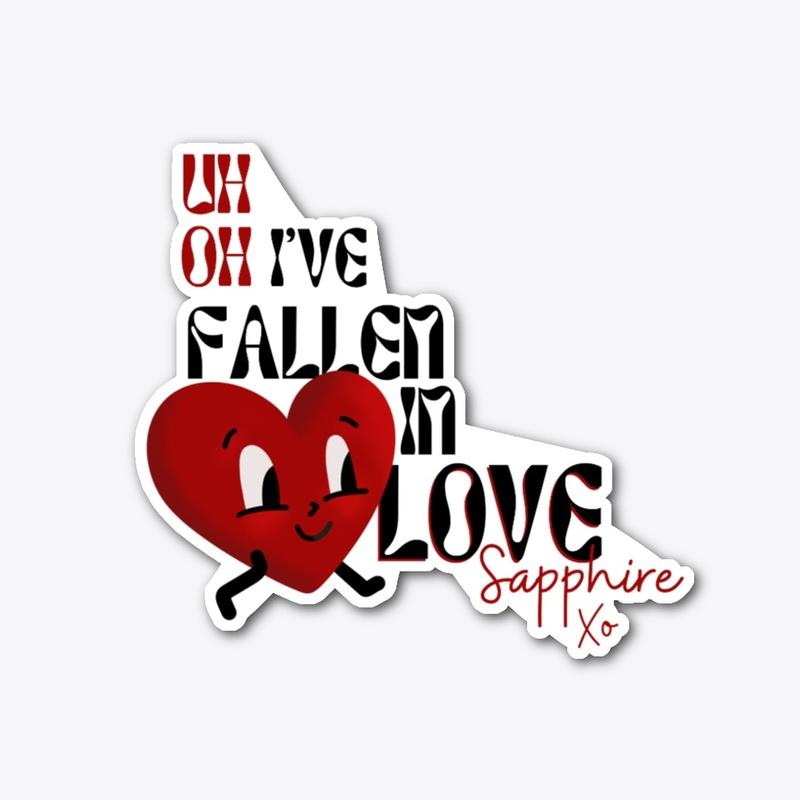 crisis "I've fallen in love" sticker